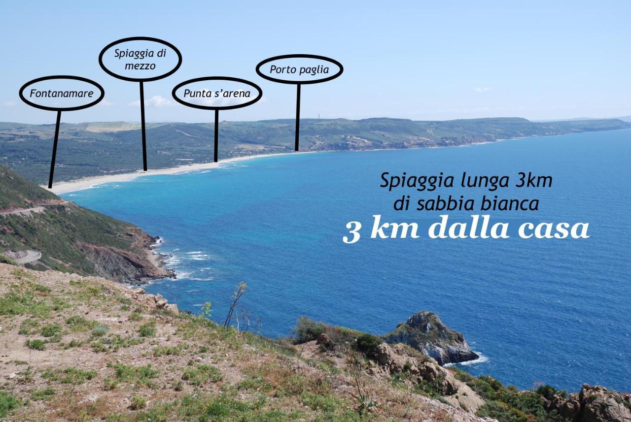 La Casa Del Mare Tanca Piras Villa Nebida Bagian luar foto